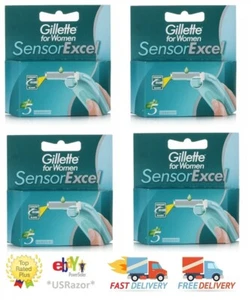 20 cuchillas de afeitar Gillette Sensor Excel para mujer recargas cartuchos afeitadora 5*4/10*2 - Imagen 1 de 1