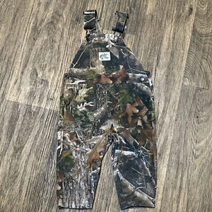 Bass Pro Shops 9M Baby Overalls Camouflage Green Brown Fishing Hunting Pockets - Picture 1 of 16