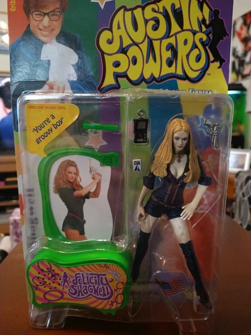 AUSTIN POWERS, FELICITY SHAGWELL McFarlane AMERICAN SPY ACTION FIGURE from 1999 Cover