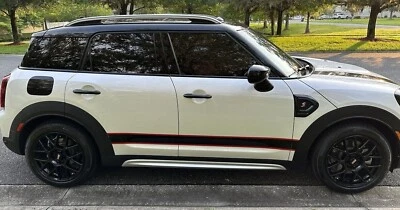 2 color Rocker door stripes fit ANY Mini Cooper Countryman Clubman S JCW Coupe Foto 1 de 4