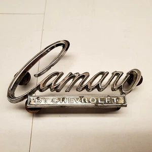 Original 1969 CAMARO By CHEVROLET Trunk Emblem 4" Chrome Part # 7752901 - Bild 1 von 4