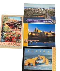 4 New Alaskan Anchorage, Polar Bear Postcards 6” x  4 1/4” - Picture 1 of 6