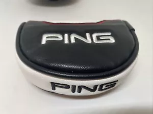 Ping Square Black Mid Mallet Shape Center Shafted Cover Magnetic Black NEW - Picture 1 of 6
