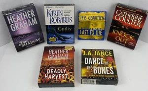 6 Used Audiobooks By Graham, Coulter, Jance, Gerritsen & Robarbs See Details - Picture 1 of 6