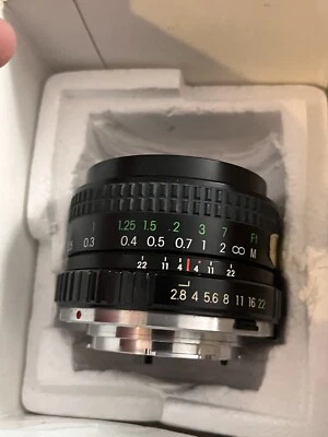 COSINA 24mm F/2.8 MC MACRO MF Lens For MD Mount JAPAN - Missing Front Ring Cover - Image 1 of 4