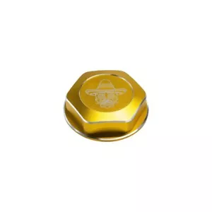 RJWC El'Braaapo Billet Aluminum Gas Cap Yellow For Polaris Scrambler - Picture 1 of 3