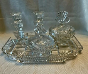Vintage Art Deco Sowerby Duchess Dressing Table Vanity Set - 6 Piece C340 - Picture 1 of 8