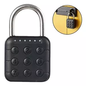 6 Digit Password Code Digital Lock Push Button Combination Padlock for Suitcase - Picture 1 of 6