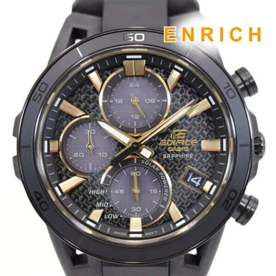 Casio Edifice 50th Anniversary EFS-S640ZE-1AJR Black Gold New From Japan - image 1 of 4