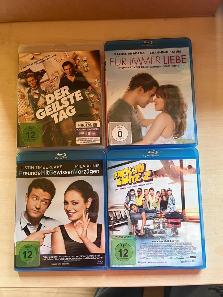4x Blu Ray Film Der geilste Tag Fack ju Göhte 2 Freunde mit gewissen Vorzügen - Bild 1 von 1