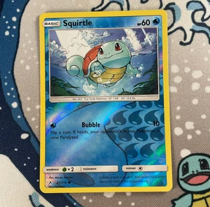 Squirtle 33/214 Reverse Holo Sun & Moon Unbroken Bonds Pokemon Card 2019 LP/NM - Picture 1 of 3