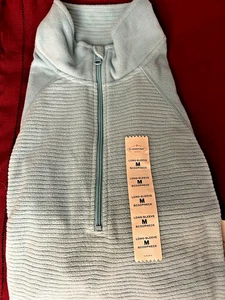 Neu mit Etikett Medium St Johns Bay kuscheliger Pullover Jacke Rundhalsausschnitt Reißverschluss Damen M weich blau - Bild 1 von 1