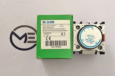 M.SUN LA2DT2 ADD ON CONTACTOR TEMPORIZADOR TEMPORIZADOR 0.1-30S ENVÍO RÁPIDO GRATUITO - Imagen 1 de 4