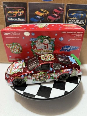SAM BASS HOLIDAY #05 SANTA RED CHROME Team Caliber 2005 1/24 Nascar Diecast - Image 1 of 4