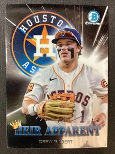 2022 Bowman Draft Heir Apparent #HA-2 Drew Gilbert Houston Astros - Picture 1 of 2