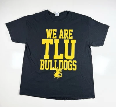 TLU Texas Lutheran University Bulldogs Gold Rush T-Shirt Sz XL Black Yellow - Image 1 of 4