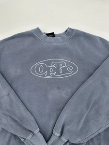 Thrashed But Not Trash !! Rare OpTic Gaming Crew Neck Sweater Grey Medium - Picture 1 of 9