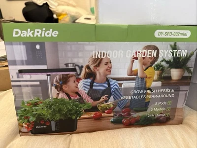 DakRide Hydroponics Growing System 8 Pods Indoor Herb Garden LED Grow New - Image 1 of 4