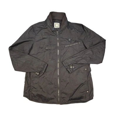 G star Jacket Mens XLARGE Black Long sleeve bomber Biker utility Size XL - Image 1 of 4