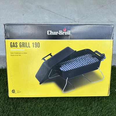 Char-Broil Tabletop Gas Grill 190 w/ Folding Legs Fits 8 Burgers New NWT - Image 1 of 4