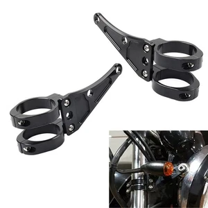 45MM Motorcycle Headlight Bracket Mount Clamp Fork Tube Holder For Harley - Picture 1 of 11