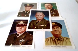 5 WWII Chicago Sun 15"x10" Inserts US Gens. LEAR-ARNOLD-SOMERVELL-SPAATZ-MAXWEL - Picture 1 of 6