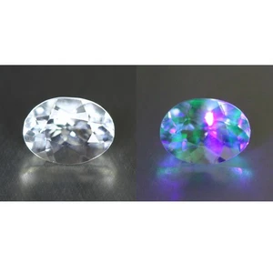 0.70 Cts_Crystal White to Green_100 % Natural Untreated Mexican HYALITE Opal - Bild 1 von 5