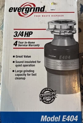 InSinkErator Evergrind E404 Garbage Disposal, 3/4 HP - Image 1 of 4