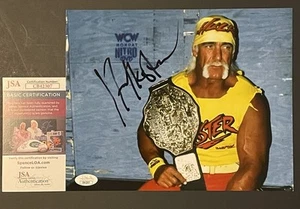 Hulk Hogan Signed Retro 8x10 Photo Autographed JSA COA Hall Of Fame WWE NWO - Picture 1 of 2