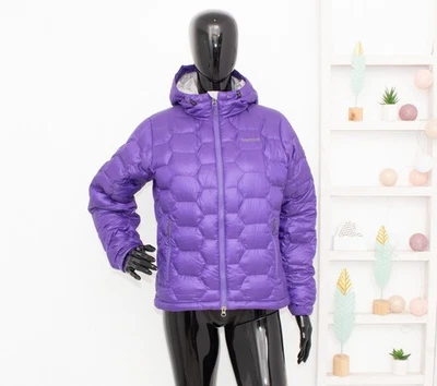 MARMOT 800 Down Fill Purple Puffer Jacket Ama Dablam Hooded Women's Size S - Image 1 of 4