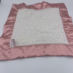 Swaddle Design Baby Security Blanket Lovey Satin 13" Pink hearts muslin satin