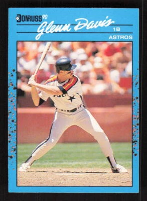 1990 Donruss Best of the NL  #65 Glenn Davis  Houston Astros - Image 1 of 2