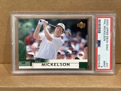 Phil Mickelson Rookie PSA Mint 9 2002 Upper Deck Golf #41 (JC8) - Imagem 1 de 4