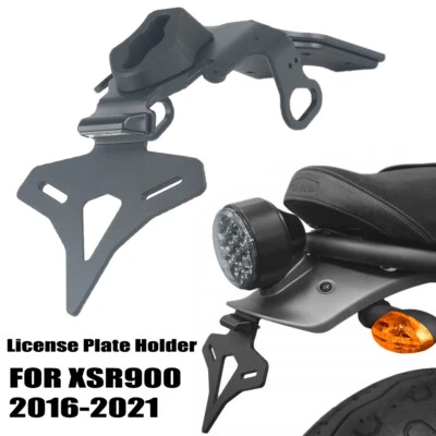 Para Yamaha XSR900 2016-21 Soporte de matrícula Trasero Trasero Ordenado Guardabarros Eliminador Foto 1 de 4