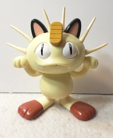 VINTAGE 1998 TOMY NINTENDO POKEMON MEOWTH ELECTRONIC TALKING 3.5'' FIGURE Cover