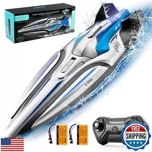 4DRC Fast RC Boat for Pools and Lakes,S1 Remote Control Boat with LED Lights, - Picture 1 of 5