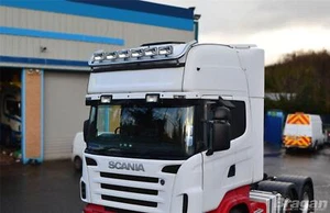 To Fit Scania 4 Series Topline Cab Roof Light Bar + Slim LEDs + Rectangle Spots - Picture 1 of 10