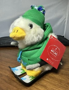 Aflac 2013 Macy’s 6” Skiing Holiday Plush Duck on Skis - Picture 1 of 9