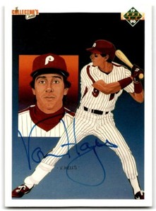 1990 Upper Deck Signed Von Hayes Philadelphia Phillies #7