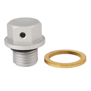 Magnetic Oil Drain Plug For Suzuki RM125 RM250 1993-2008 RMZ250 2007-2023 Silver - Picture 1 of 12