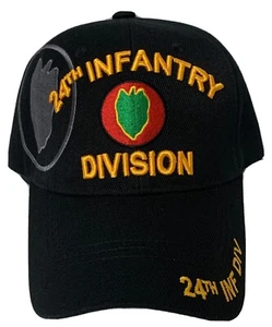 LICENSED U.S. ARMY 24TH INFANTRY DIVISION TARO DIV INF FIRST TO FIGHT CAP HAT OS - Picture 1 of 4