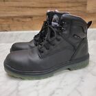 Brahma Women's 9.5 M Combustion 6" Steel Toe Work Boots Black Ankle Lace-Up ASTM