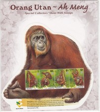 SINGAPUR, 2001 Orang Utan Block 81 ** in orig. Verkaufsverpackung, (21870)