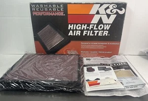 Filtro de aire de alto rendimiento de flujo K&N 33-2129 para Silverado / Sierra 1500 1999-18 - Imagen 1 de 7