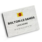 A4 PRINT - Bolton-le-Sands, Lancashire - Lat/Long SD4868