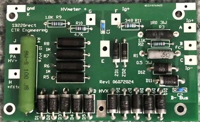 Heathkit SB220 SB221 Rectifier Meter Board with protection and glitch resistor - Image 1 of 4