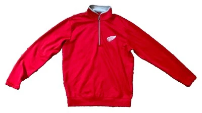 Detroit Red Wings — Antigua 1/4 Zip-Up Pullover Jacket — Size Men’s Medium - Image 1 of 4