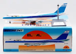 Inflight 1:200 EL AL ISRAEL Boeing B747-200 Druckgussflugzeug Jet Modell 4X-AXA - Bild 1 von 12