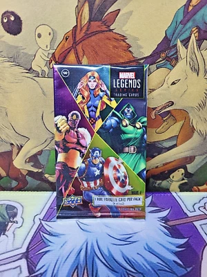MARVEL LEGENDS Trading Cards Wave 1 2021 Exclusive 1 Pack/4 Cards NEW - Image 1 of 2