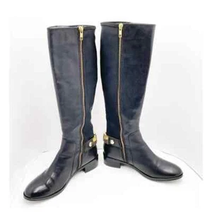 Stivali equitazione Steve Madden Reggie neri in pelle fusa - Foto 1 di 13